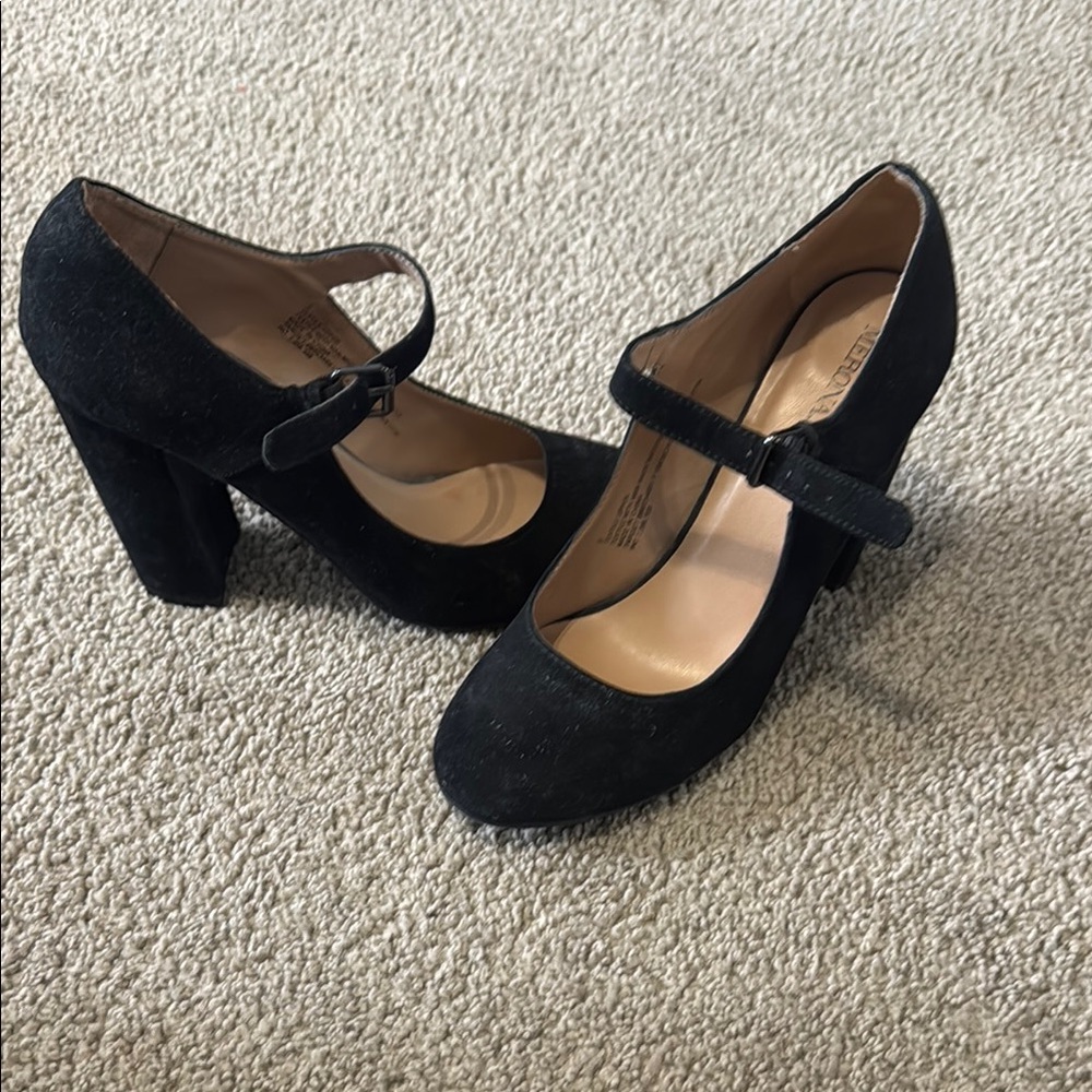Black Mary Jane Heels